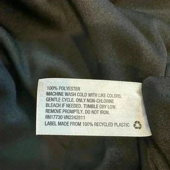 A New Day Black Pleated Polyester Blouse (Size XXL) - Picture 9 of 9